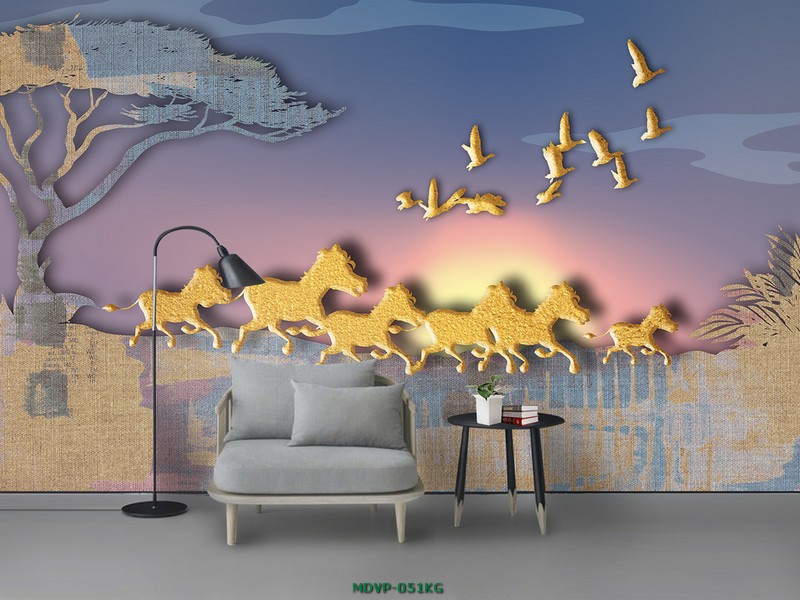 Tranh ngựa cách điệu MDVP-051KG